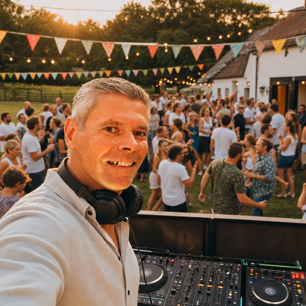 DJ Jakob achter de decks